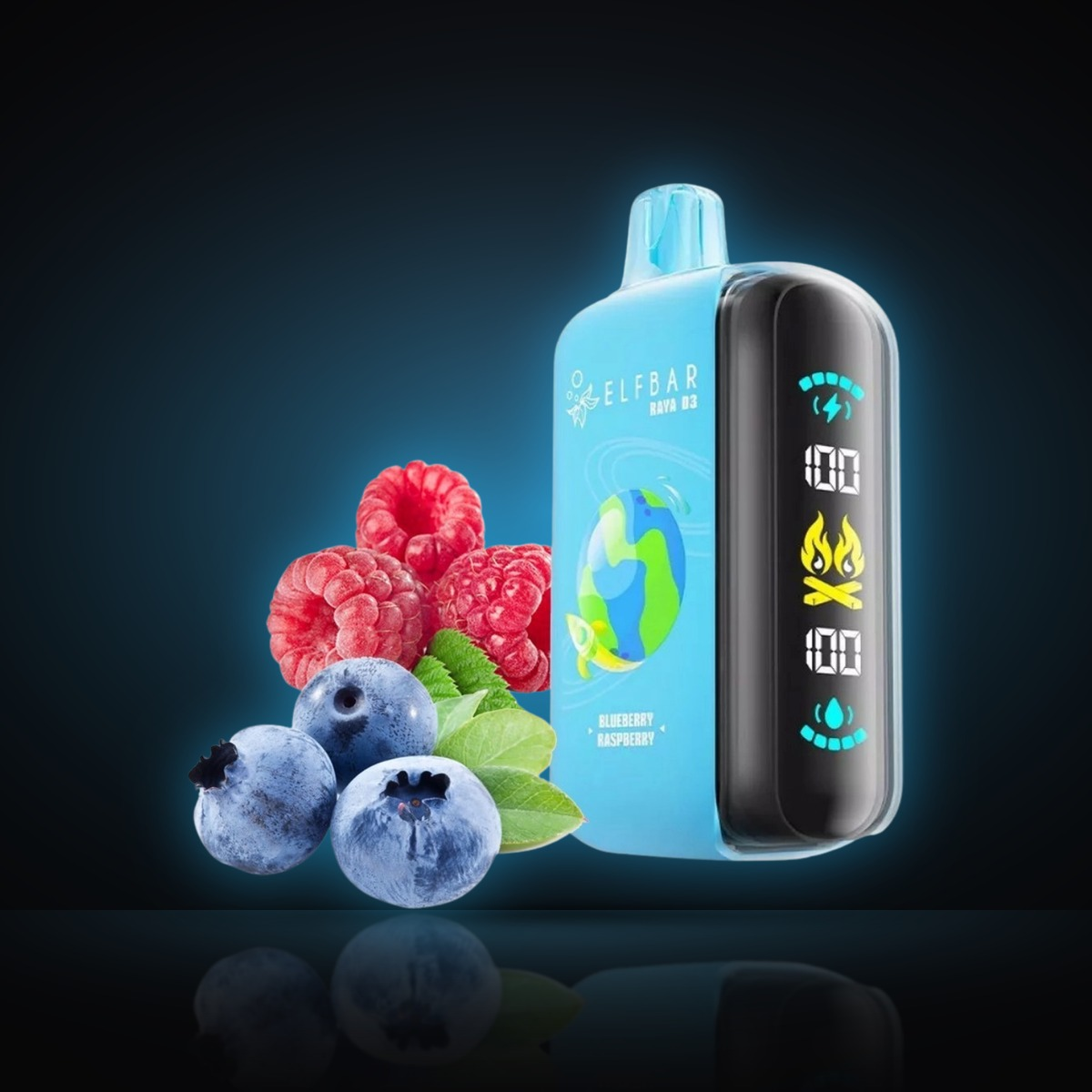 Elf Bar Raya D3 Blueberry Raspberry disposable vape – 25,000 puffs