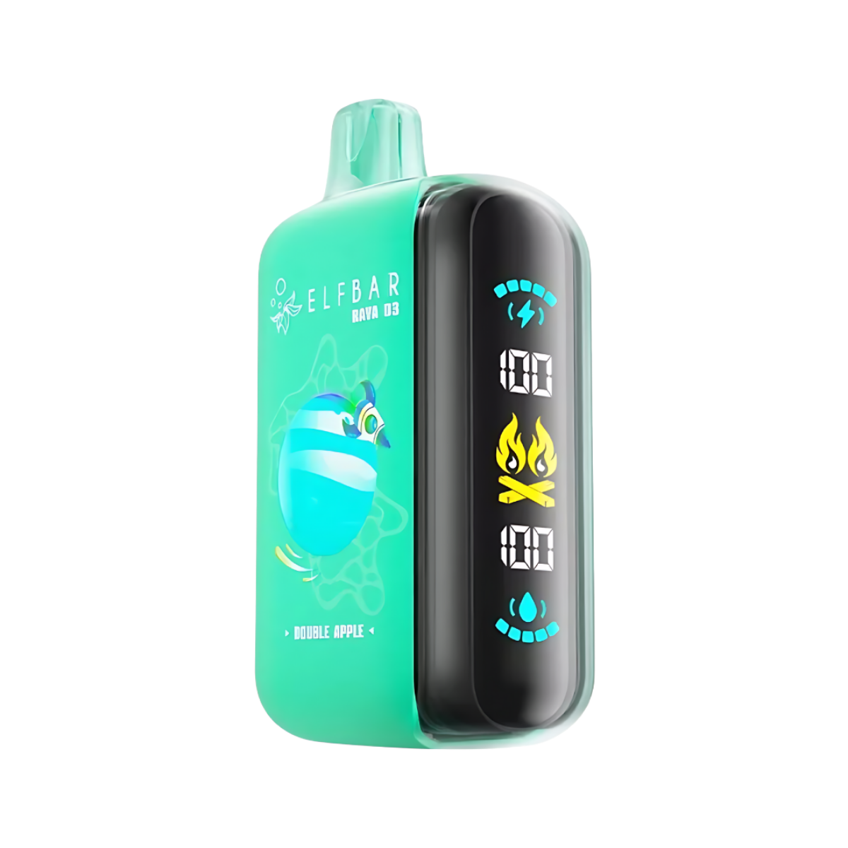 Elfbar Raya D3 25000 Puffs vape device with 3 power modes and smart screen.