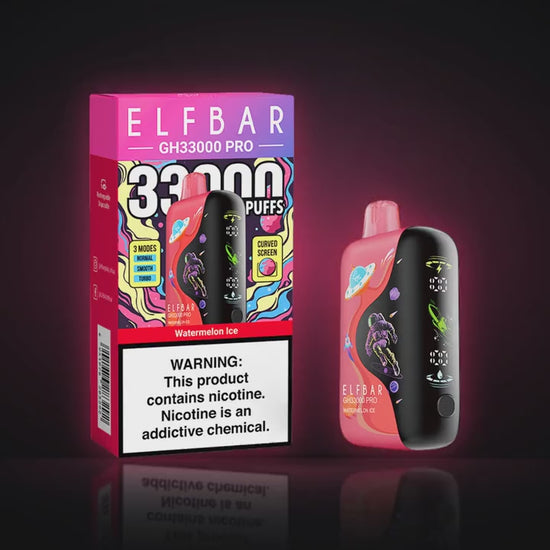 Elf Bar GH33 Pro Watermelon Ice – slow-motion watermelon and ice burst product video