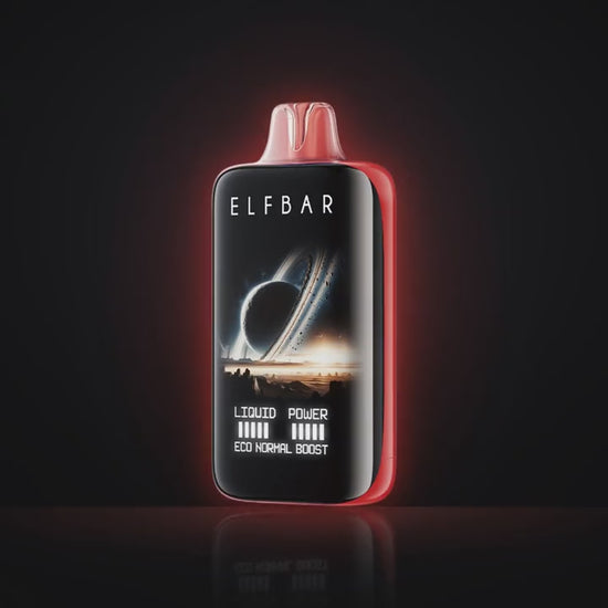Elf Bar Moonnight 40K red – slow-motion cherry and ice burst product video