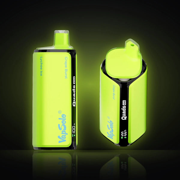VapSolo Quads 80K Grape Exotic – 4-flavour disposable vape: Grape Burst, Lychee Ice, Peach Berry, Kiwi Passionfruit Guava