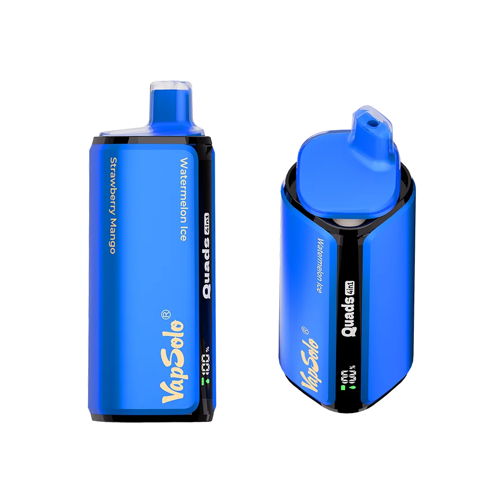 VapSolo Quads 80K Tropical Fizzy – Einweg-Vape mit mehreren Geschmäckern: Watermelon Ice, Strawberry Mango, Fizzy Cherry