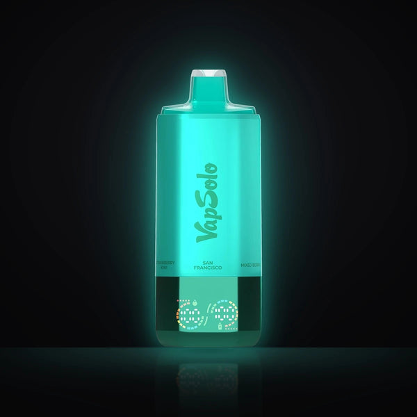 VapSolo Sixer 180K Berry Mix hatízű vape – San Francisco, Mixed Berry, Coco Loco, Cherry Lemon, Black Ice Dragon Fruit, Strawberry Kiwi
