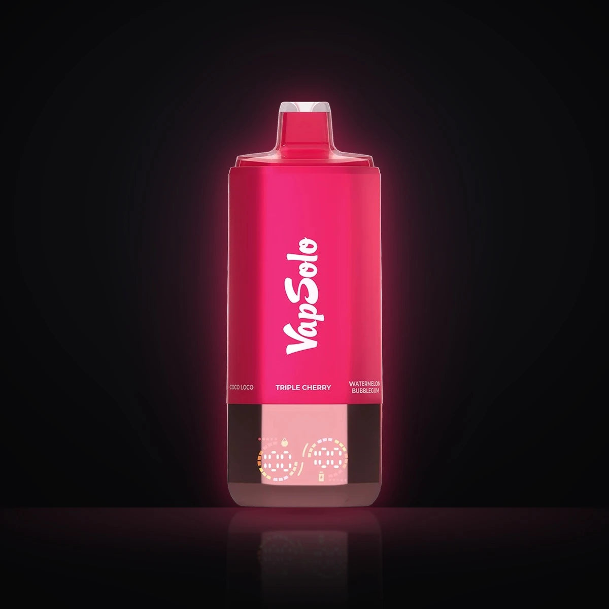 VapSolo Sixer 180K Cherry & Gum – Triple Cherry, Watermelon Bubblegum, Juicy Peach Ice, Grapefruit Refresher, Love 66, Coco Loco