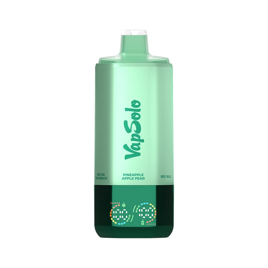VapSolo Sixer 180K Energy & Cola – vape se šesti příchutěmi: Pineapple Apple Pear, Red Bull, Cherry Cola, Solo #1, Strawberry Kiwi, Sex on the Beach